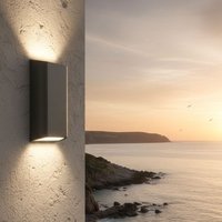 Firstlight 4157GP Alice Outdoor LED Resin Wall Light In Graphite Finish IP65