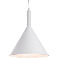 Firstlight 3717WH Everest 1 Light Ceiling Pendant In White With White Inside