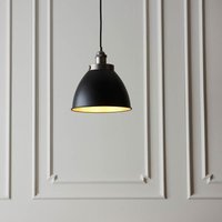 Endon 98750 Franklin Small Ceiling Pendant Light In Aged Pewter and Matt Black Finish