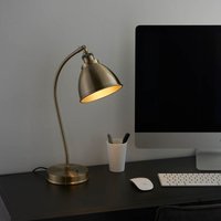 Endon 98747 Franklin Task Lamp In Antique Brass Finish