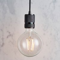Endon 76586 Urban Single Ceiling Suspension In Black Chrome Finish