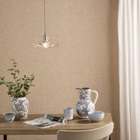 Dar Wisebuys Hadano Ceiling Pendant in Antique Chrome And Wavy Glass