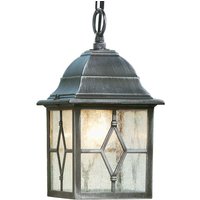 Searchlight 1641 Genoa Outdoor Hanging Porch Lantern In Aluminium