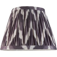 Endon 111323 Zigzag Tapered Lamp Shade 20 cm In Pearl Grey