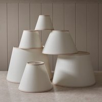 Endon 113174 Ivy Tapered Lamp Shade 16 cm In Vintage White Cotton Mix