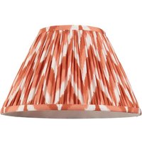 Endon 113073 Zigzag Tapered Lamp Shade 30 cm In Apricot Orange