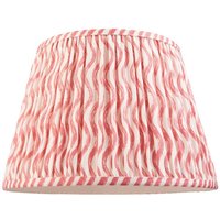 Endon 113060 Ripple Tapered Lamp Shade 35 cm In Coral Pink