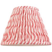 Endon 113058 Ripple Tapered Lamp Shade 25 cm In Coral Pink