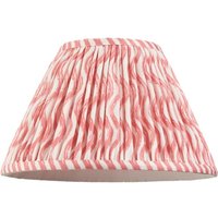 Endon 113059 Ripple Tapered Lamp Shade 30 cm In Coral Pink