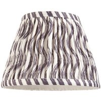 Endon 112925 Ripple Tapered Lamp Shade 20 cm In Pearl Grey Finish