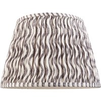 Endon 112928 Ripple Tapered Lamp Shade 35 cm In Pearl Grey Finish