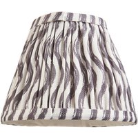 Endon 112924 Ripple Tapered Lamp Shade 16 cm In Pearl Grey Finish