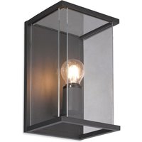 Firstlight 5945GP Carlton Wall Light In Graphite Aluminium With Clear Glass