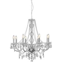 Searchlight 8888-8CL Marie Therese 8 Light Clear Acrylic Chandelier