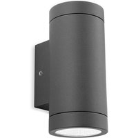 Firstlight 5938GP Shelby 2 Light LED Wall Light In Graphite Aluminium