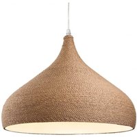 Firstlight 3441 Coast Ceiling Pendant Light In Brown Rope - Diameter: 420mm