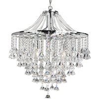 Searchlight 3495-5CC Dorchester 5 Light Crystal Chandelier