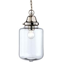 Firstlight 2348CH Craft Chrome and Glass Ceiling Pendant Light