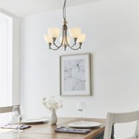 Endon 1805-5SC 5 Light Chandelier In Satin Chrome