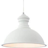 Firstlight 2307WH Aztec 1 Light Rough Sand White Finish Ceiling Pendant