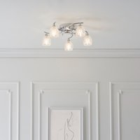 Endon BOYER-5CH Modern 5 Light Semi Flush Ceiling Light