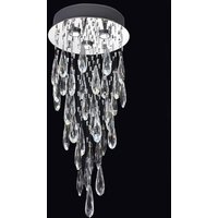 F2320/3 Chrome 3 Light LED Crystal Ceiling Light