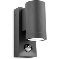 Firstlight 5939GP Shelby LED Single Wall Light With PIR In Graphite Aluminium