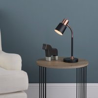 Dar BON4254 Bond Black Desk Lamp