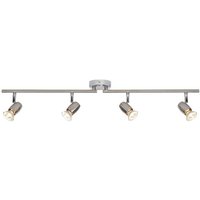 Saxby G5503177 Palermo Brushed and Polished Chrome Four Bar Spotlight