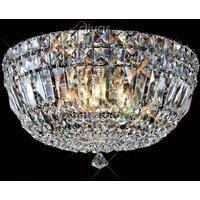 Diyas IL31480 Georgina 3 Light Crystal Ceiling Flush Light