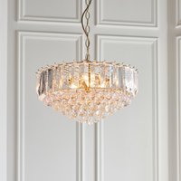 Endon FARGO-18BP Fargo Acrylic and Brass Ceiling Pendant Light