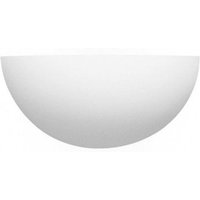 Searchlight 106 Gypsum 1 Light Curved Uplighter In Plaster Which Is Paintable - Width: 300mm