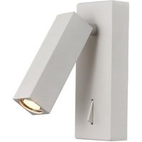 Mantra M6070 Tarifa 1 Light Switched Wall Light In Matt White