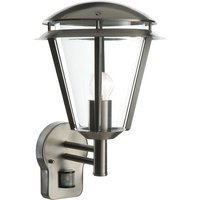 Saxby 49945 Inova PIR Outdoor Wall Light in Brushed Stainless Steel IP44