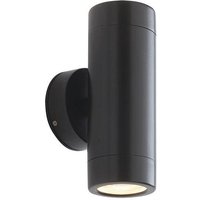 Saxby ST5008BK Odyssey Outdoor Up and Down Wall Light in Black Paint