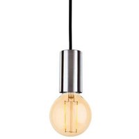 Firstlight 5927BS Berkeley 1 Light LED Ceiling Pendant Light In Brushed Steel