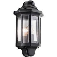 Saxby 1818S Traditional Outdoor Wall Light in Satin Black