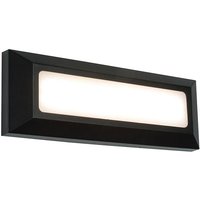 Saxby 61211 Severus Rectangle Guide Outdoor Wall Light in Black