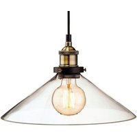 Firstlight Modern Vintage Style Glass Ceiling Pendant Light Shade - 3473AB