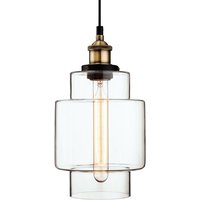 Firstlight Modern Vintage Style Glass Ceiling Pendant Light Shade - 3475AB
