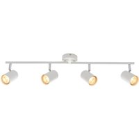 Saxby 73686 Arezzo Four Light Ceiling Bar Spotlight In White