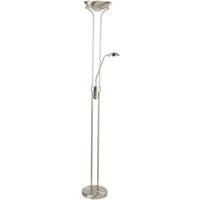 Searchlight 5430SS LED Mother And Child Two Light Floor Light In Satin Silver