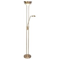Searchlight 5430AB LED Mother And Child Two Light Floor Light In Antique Brass
