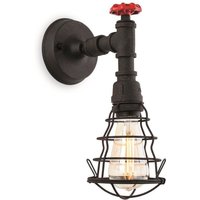 Firstlight 7635RBK Factory 1 Light Wall Light In Rustic Black