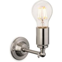 Firstlight 7650BS Indy 1 Light Wall Light In Brushed Steel