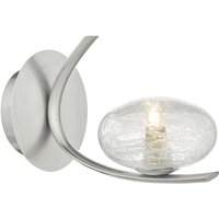 Dar LEI0746 Leighton 1 Light Wall Light In Satin Chrome