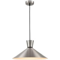 Franklite PCH211 Happy 1 Light Large Ceiling Pendant In Satin Nickel - Dia: 400mm