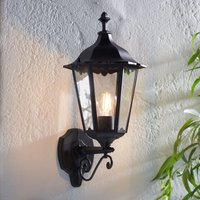 Endon 76546 Burford 1 Light Outdoor Wall Light In Matt Black - Height: 490mm