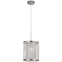 Searchlight 8831CC Elise 1 Light Ceiling Pendant Light In Chrome
