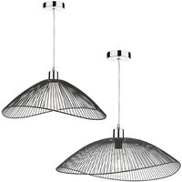 Dar ONZ1722 Onza Easy Fit Ceiling Pendant In Black